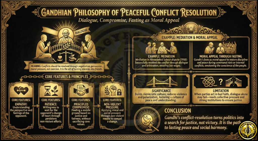 Gandhian Philosophy of Peaceful Conflict Resolution
