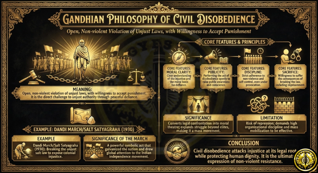 Gandhian Philosophy of Civil Disobedience