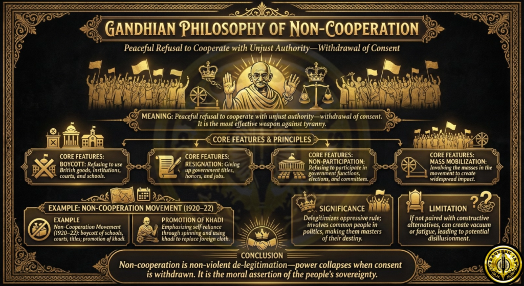 Gandhian Philosophy of Non-Cooperation