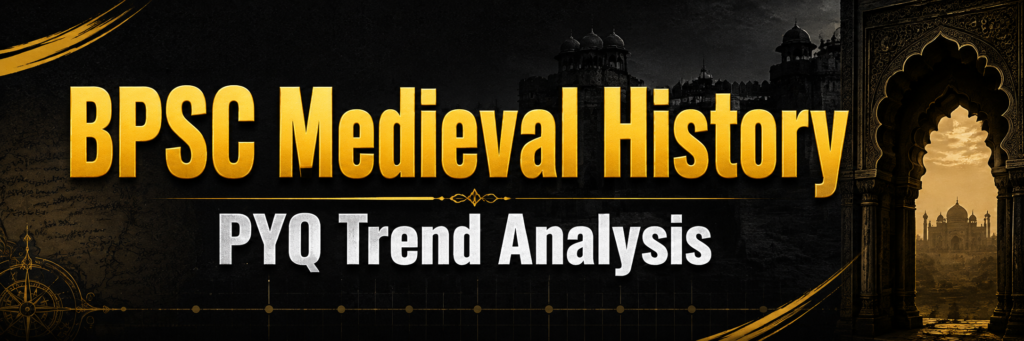 BPSC Medieval History PYQ Trend 38th–71st: Repeated Topics & Weightage